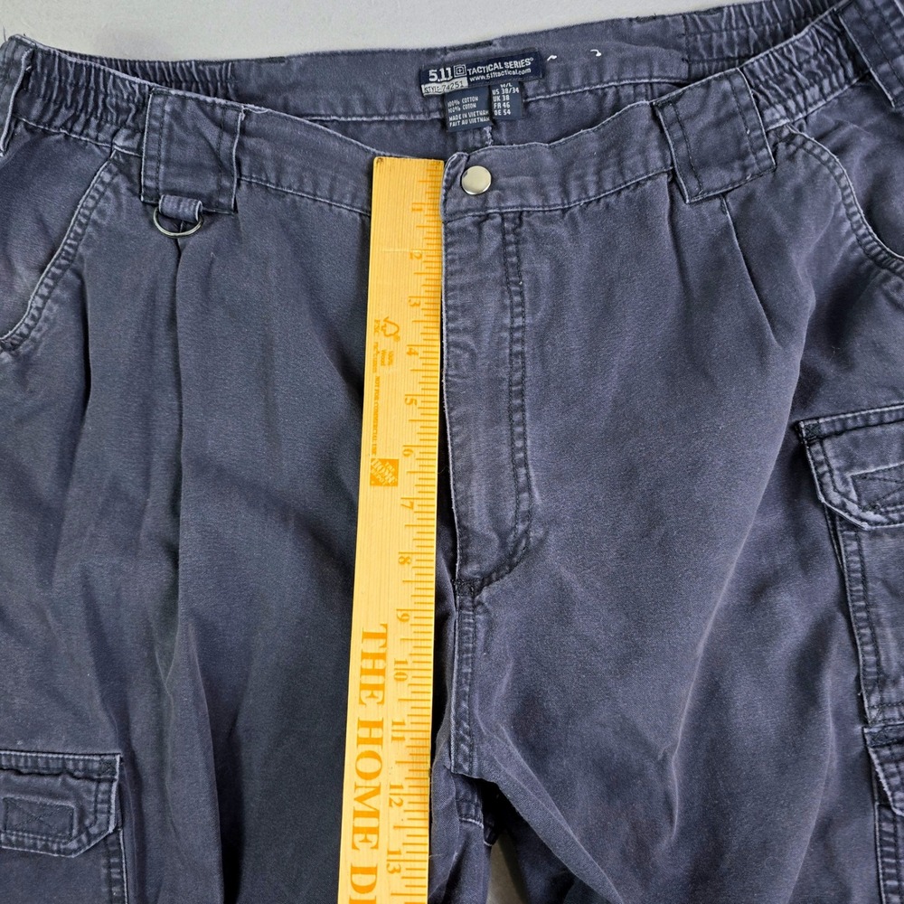 5.11 Tactical Series Cargo Pant Men 38x34 (34x32 actual) Blue Utility Distressed - Picture 12 of 14